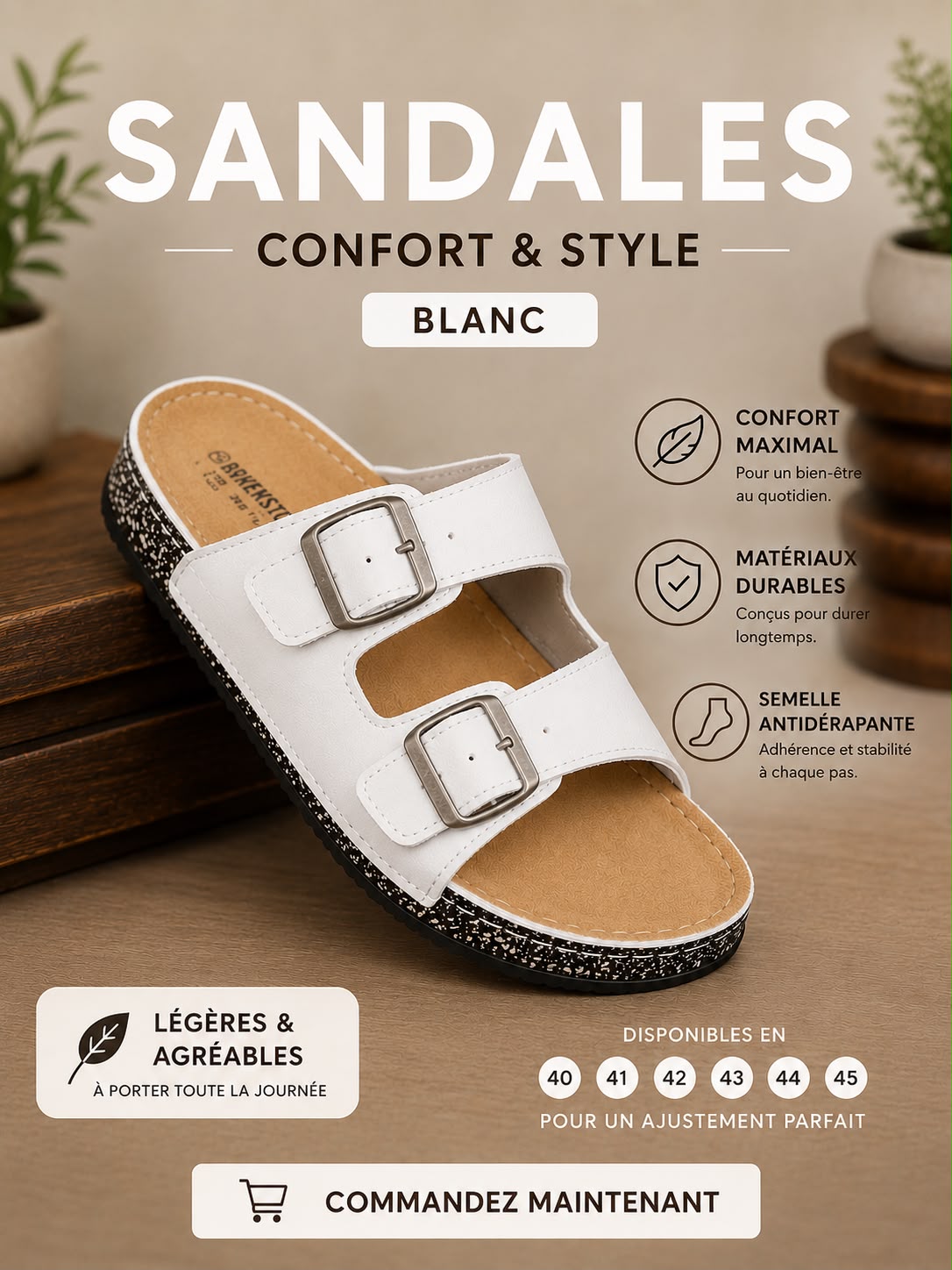 Claquettes Confort Premium | راحة وأناقة في كل خطوة