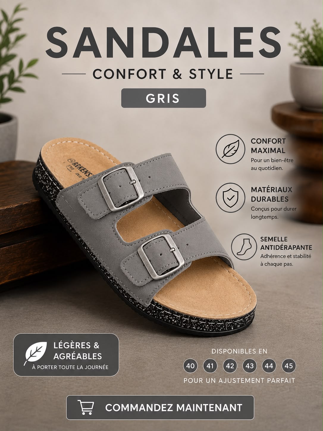 Claquettes Confort Premium | راحة وأناقة في كل خطوة