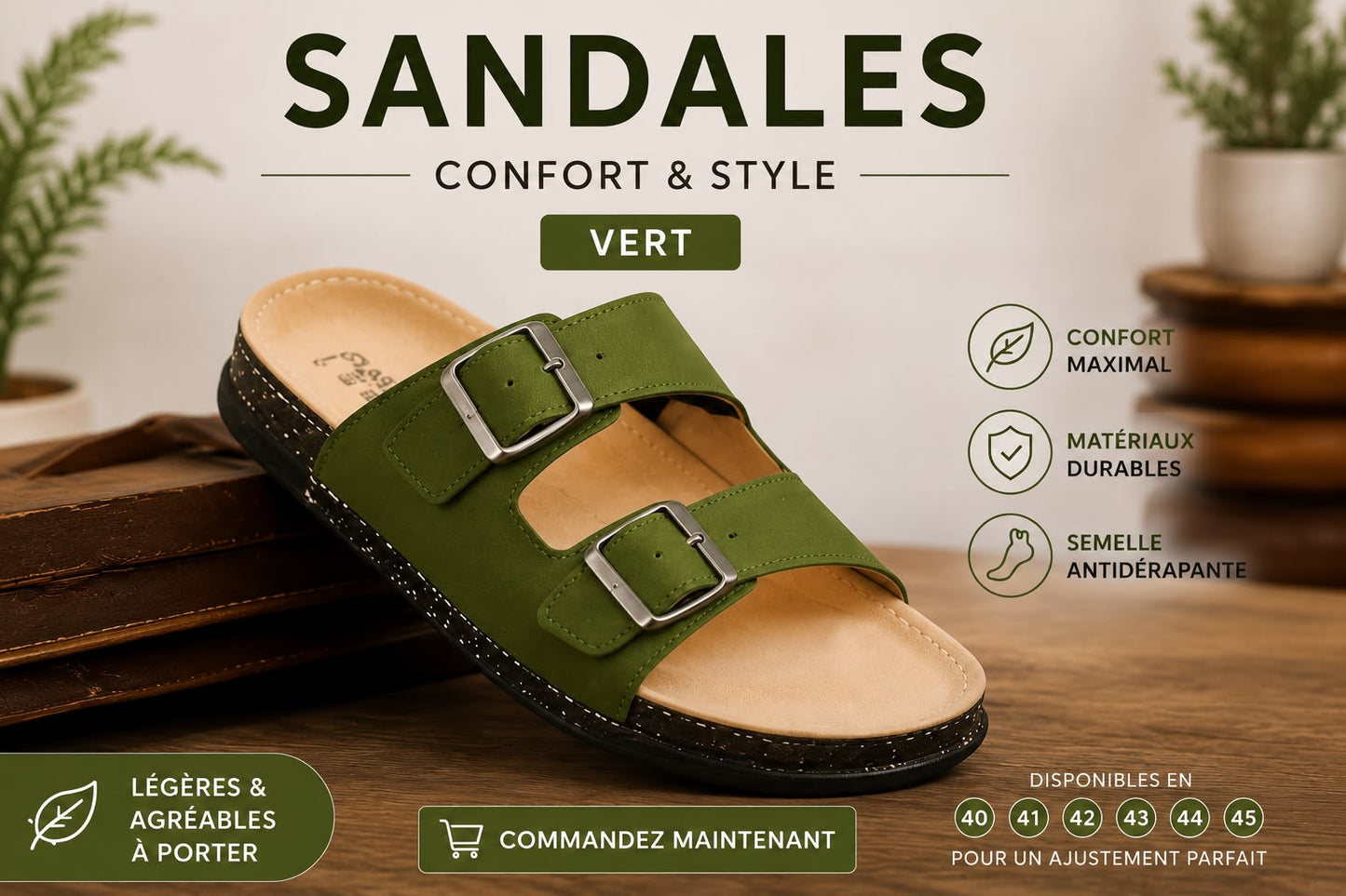 Claquettes Confort Premium | راحة وأناقة في كل خطوة
